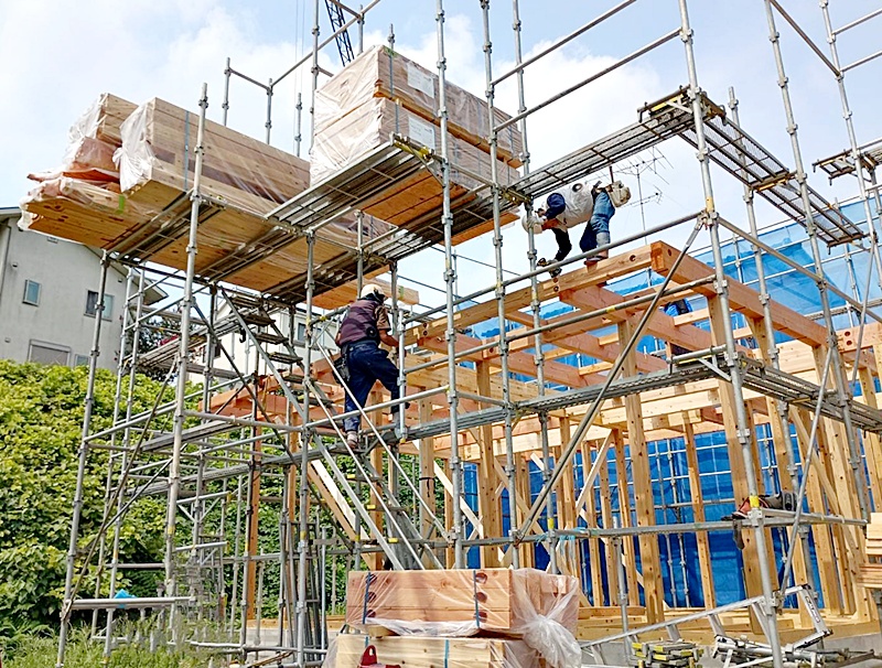 🚩取手市白山1丁目新築住宅分譲　上棟しました‼